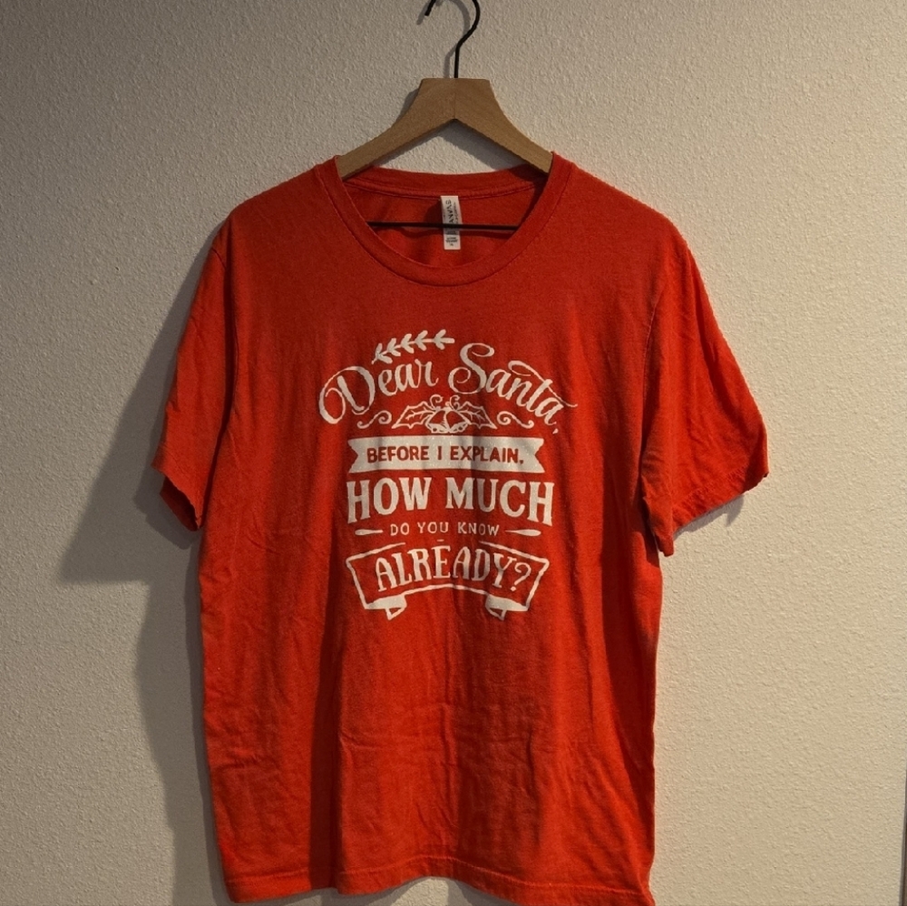 Bella Canvas Red Santa Graphic Tee
